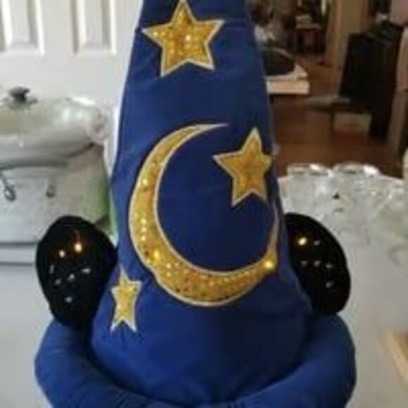 Disney Fantasia 100 years of magic hat gold stars Rare - Picture 2 of 12